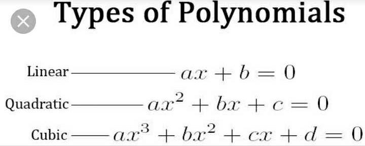 define linear polynomial with example