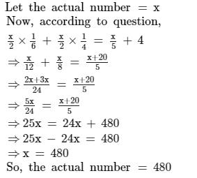 One Student Is Asked To Divide A Half Of A Number By 6 And Other Half By 4 And Then To Add The Two Quantities Instead Of Doing So The Student Divides