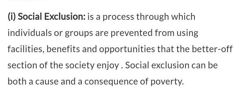 What Is Social Exclusion