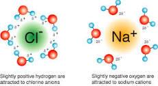 What happens to the ions, when an ionic compound dissolves in a solvent ...