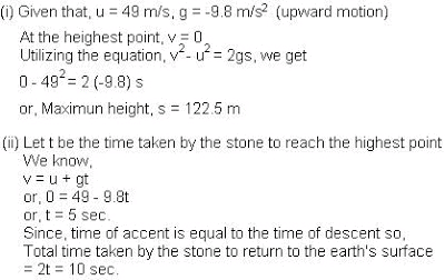 NCERT Solutions - Gravitation - Science Class 9 Notes - Class 9