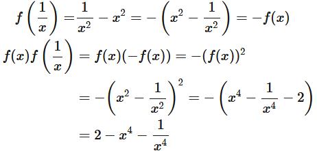 If F X X 2 1 X 2 Then Find The Value Of F X F 1 X Edurev Class 11 Question