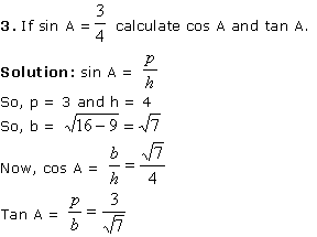 Exercise 1 - Chapter 8 - Introduction to Trigonometry, Class 10, Maths